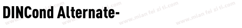 DINCond Alternate字体转换